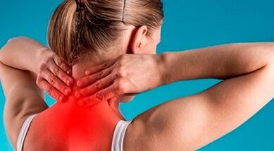 Die Hauptmanifestationen der zervikalen Osteochondrose